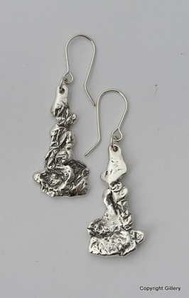 Oxidised silver 'Grange' Earrings