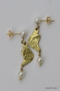 18ct Gold & Cultured Pearl Earrings